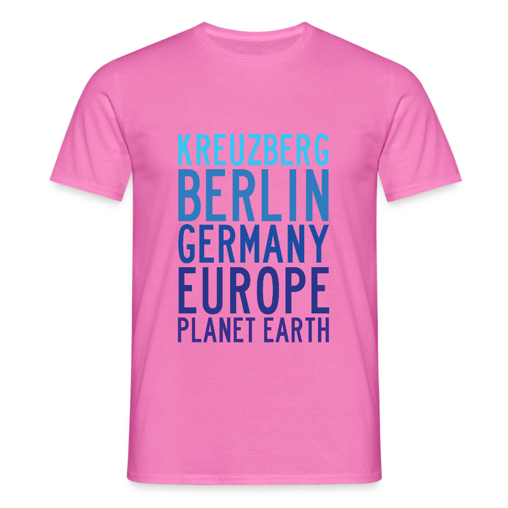 Kreuzberg - Planet Earth - Männer Premium T-Shirt - Pink