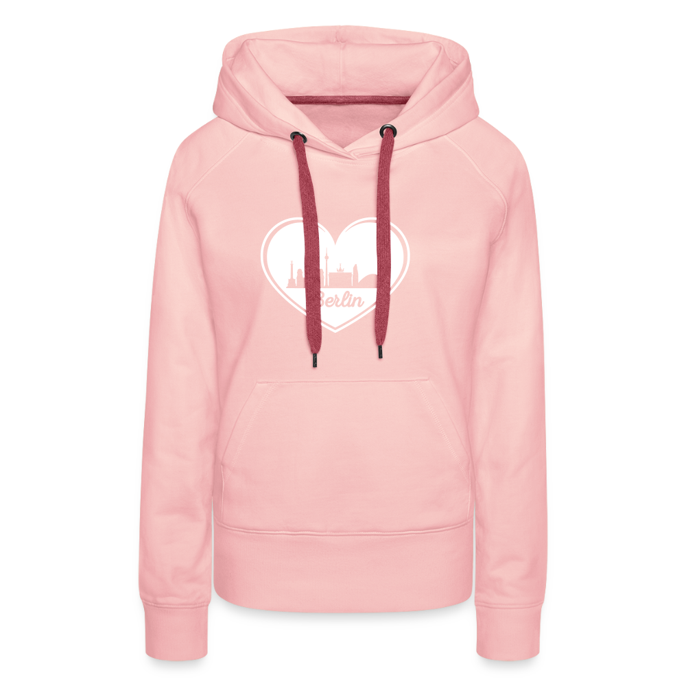 I love Berlin weiß - Frauen Premium Hoodie - Kristallrosa