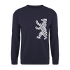 Berliner Bär im Netz - weiß - Unisex Pullover - Navy
