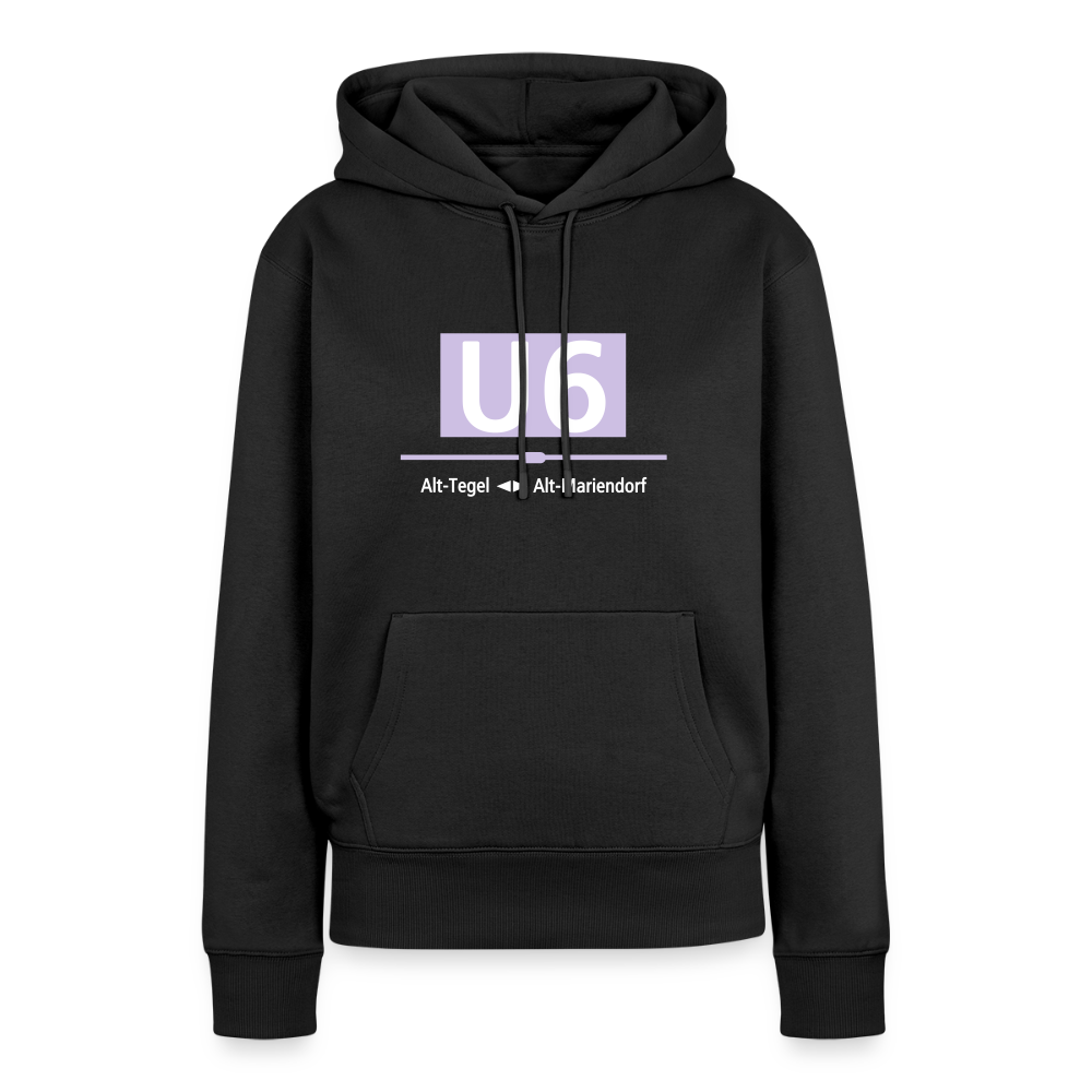 U6 - Frauen Premium Hoodie - Schwarz