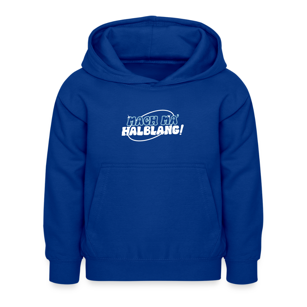 Mach ma’ halblang! - Kinder Premium Hoodie - Royalblau