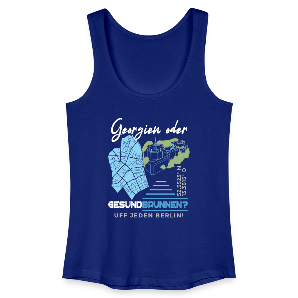 Georgien oder Gesundbrunnen - Frauen Bio Tank Top - Königsblau