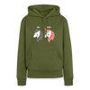 Berliner Einhorn - Frauen Premium Hoodie - Khaki