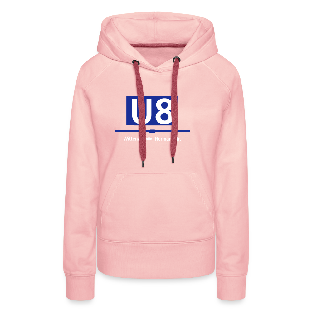 U8 - Frauen Premium Hoodie - Kristallrosa