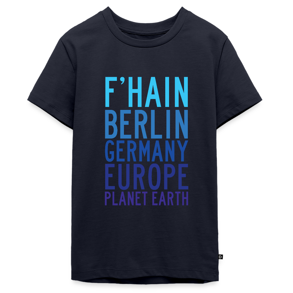 F'hain - Planet Earth - Teenager Premium T-Shirt - Navy