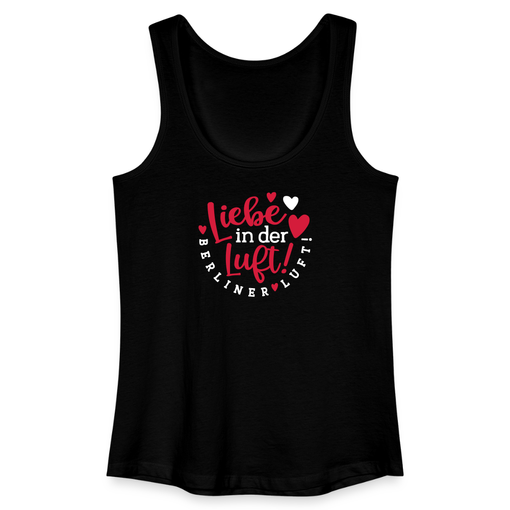 Liebe in der Luft! Berliner Luft! - Frauen Bio Tank Top - Schwarz