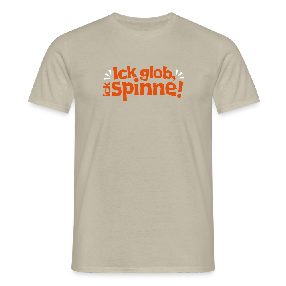 Ick glob, ick spinne! - Männer Premium T-Shirt - Sandbeige