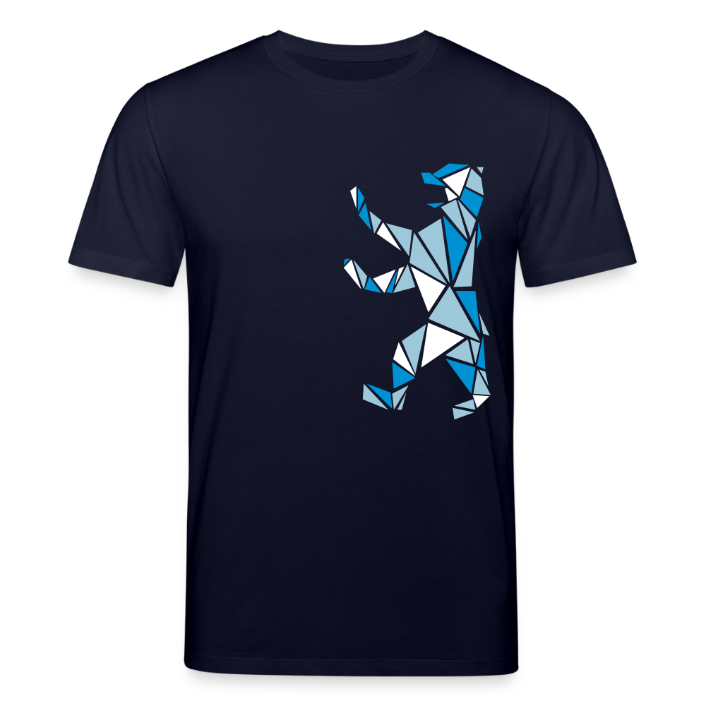 Berliner Bär Geometrie - Unisex Bio T-Shirt - Navy