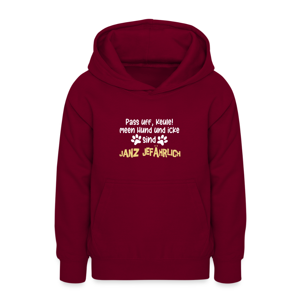 Janz Jefährlich - Teenager Hoodie - Bordeaux