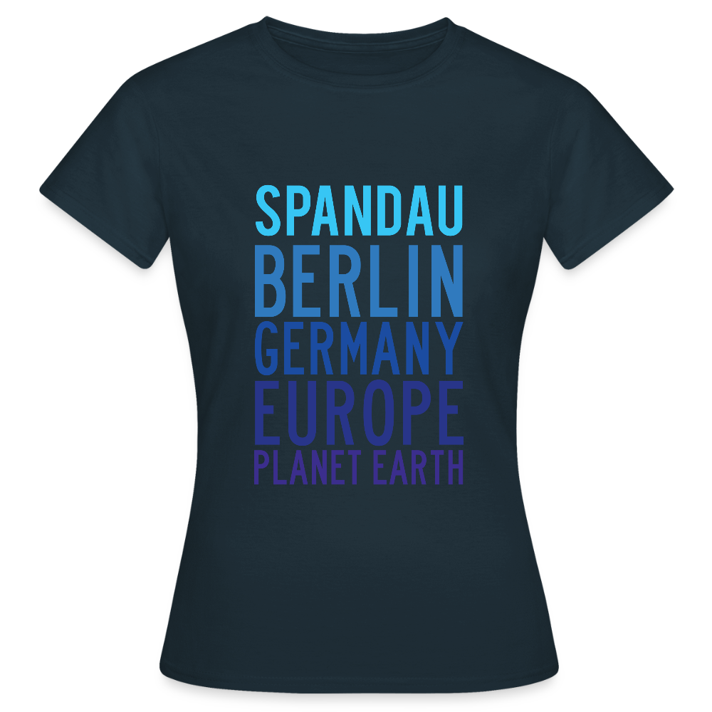 Spandau Planet Earth - Frauen Premium T-Shirt - Navy