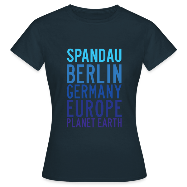 Spandau Planet Earth - Frauen Premium T-Shirt - Navy