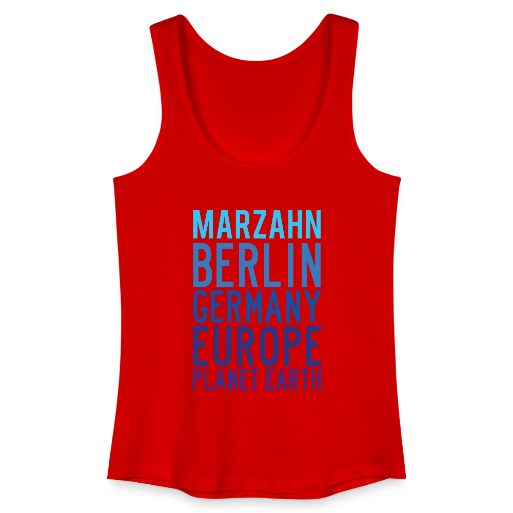 Marzahn Planet Earth - Frauen Bio Tank Top - Rot