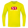 S1 - Männer Sport Langamshirt - Neongelb