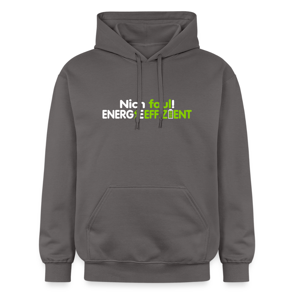 Nich faul! Energieeffizient! - Hoodie - Dunkelgrau