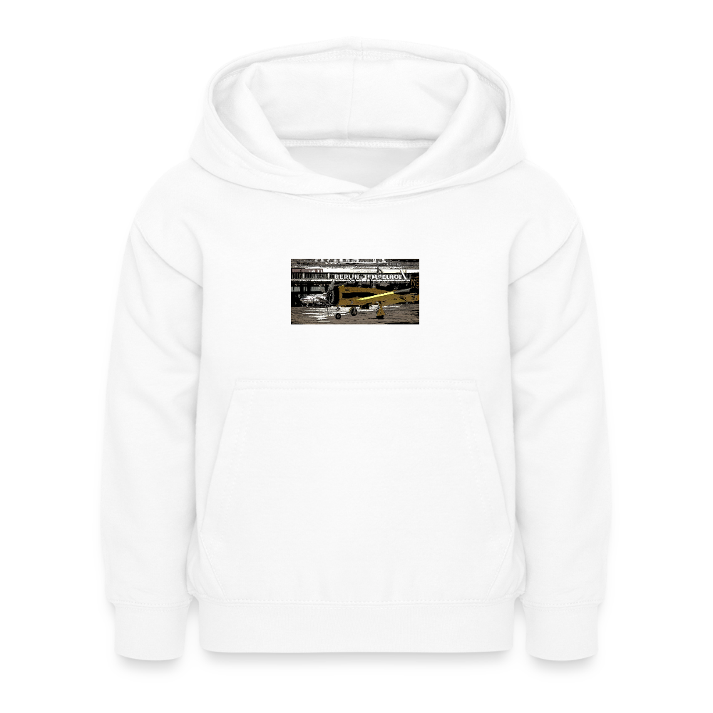 Tempelhof Flugzeug - Kinder Hoodie - Weiß