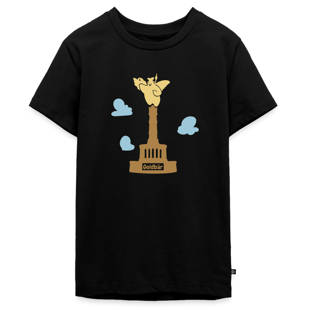 Gold Bär - Teenager Premium T-Shirt - Schwarz