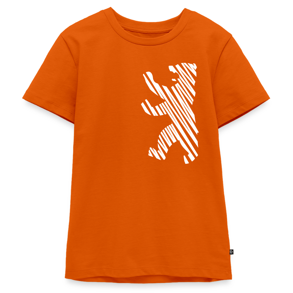 Berliner Bär im Netz - weiß - Teenager Premium T-Shirt - Orange 