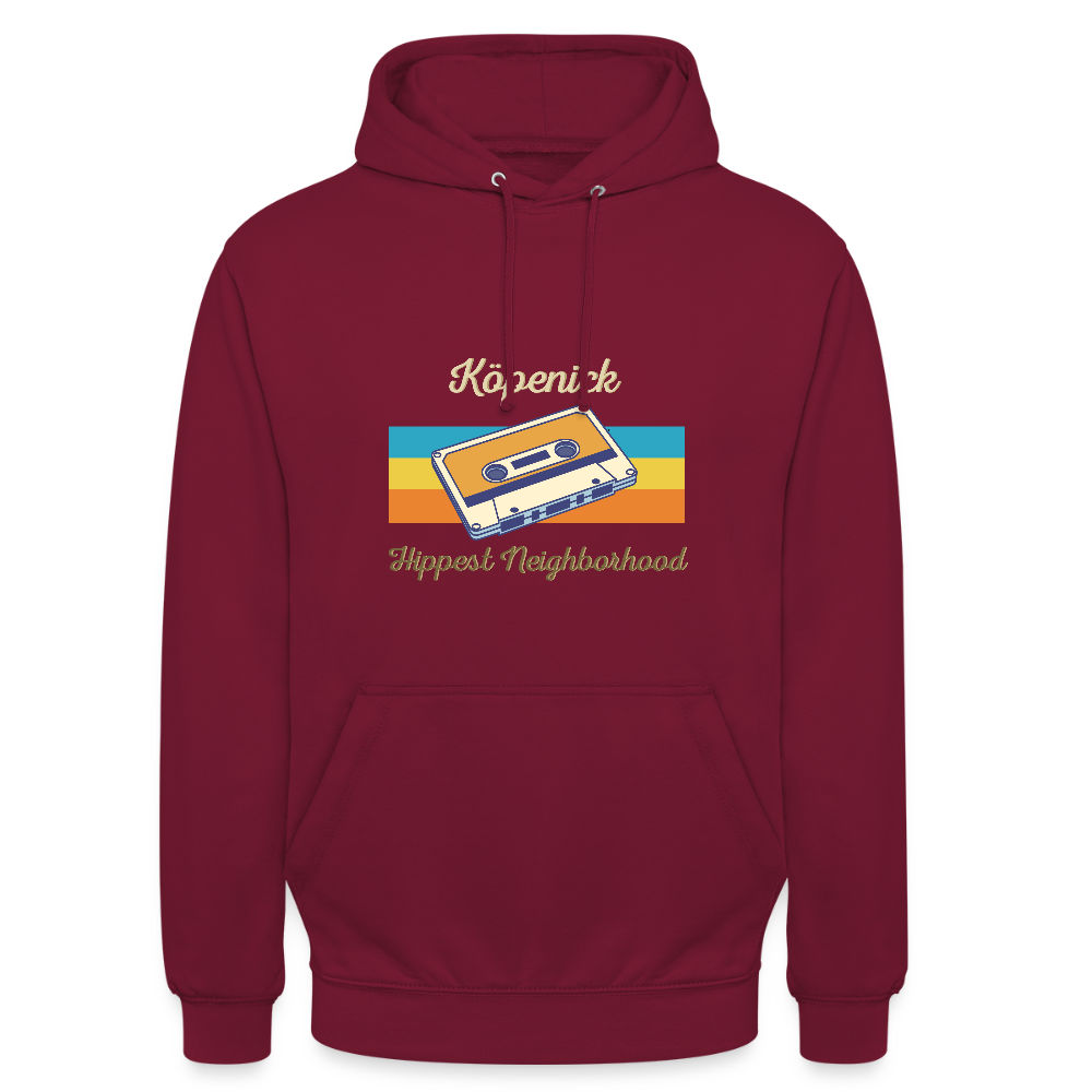 Köpenick Hippest Neighborhood - Unisex Hoodie - Bordeaux