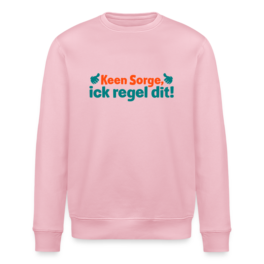Keene Sorge, ick regel dit! - Unisex Bio Sweatshirt - Hellrosa