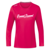 Remmi Demmi - Frauen Sport Langarmshirt - dunkles Pink