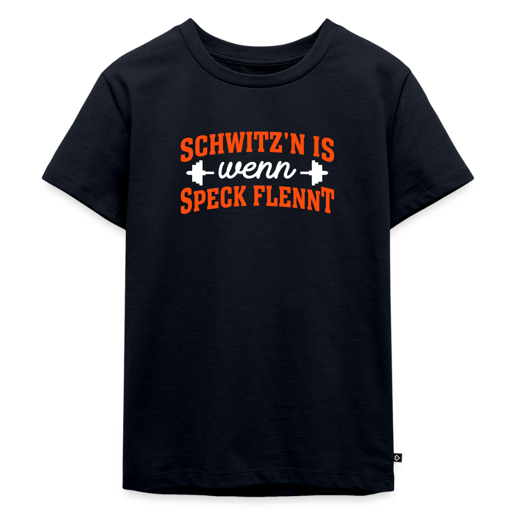 Schwitz'n is wenn Speck flennt - Kinder Premium T-Shirt - Navy