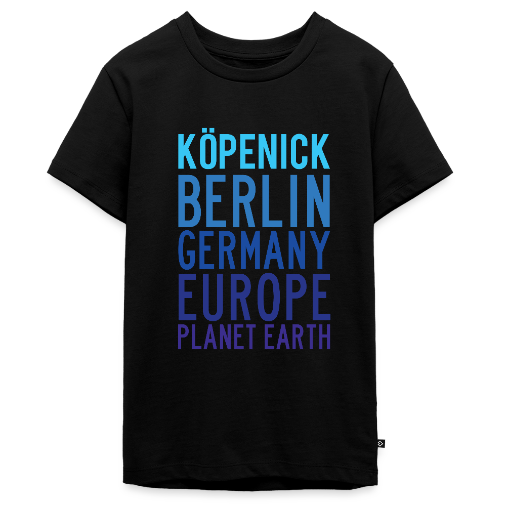 Köpenick Planet Earth - Teenager Premium T-Shirt - Schwarz