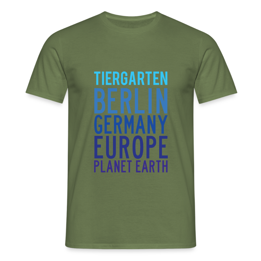Tiergarten Planet Earth - Männer Premium T-Shirt - Militärgrün