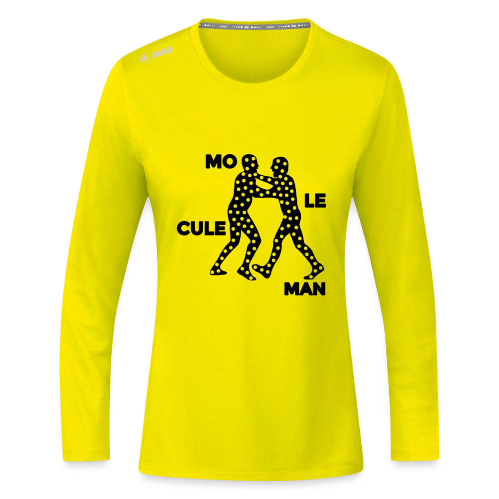 Mo le cule Man - Frauen Sport Langarmshirt - Neongelb