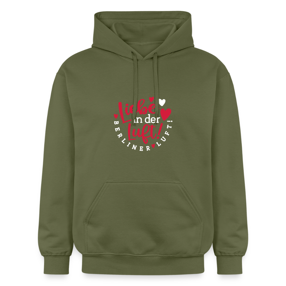 Liebe in der Luft! Berliner Luft! - Hoodie - Militärgrün