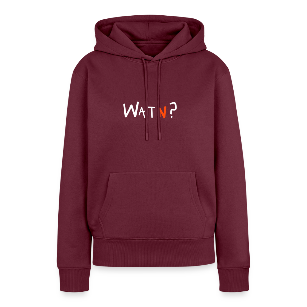 WATN? - Frauen Premium Hoodie - Burgunderrot
