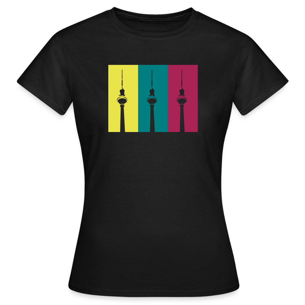 Berlin Retro - Frauen Premium T-Shirt - Schwarz