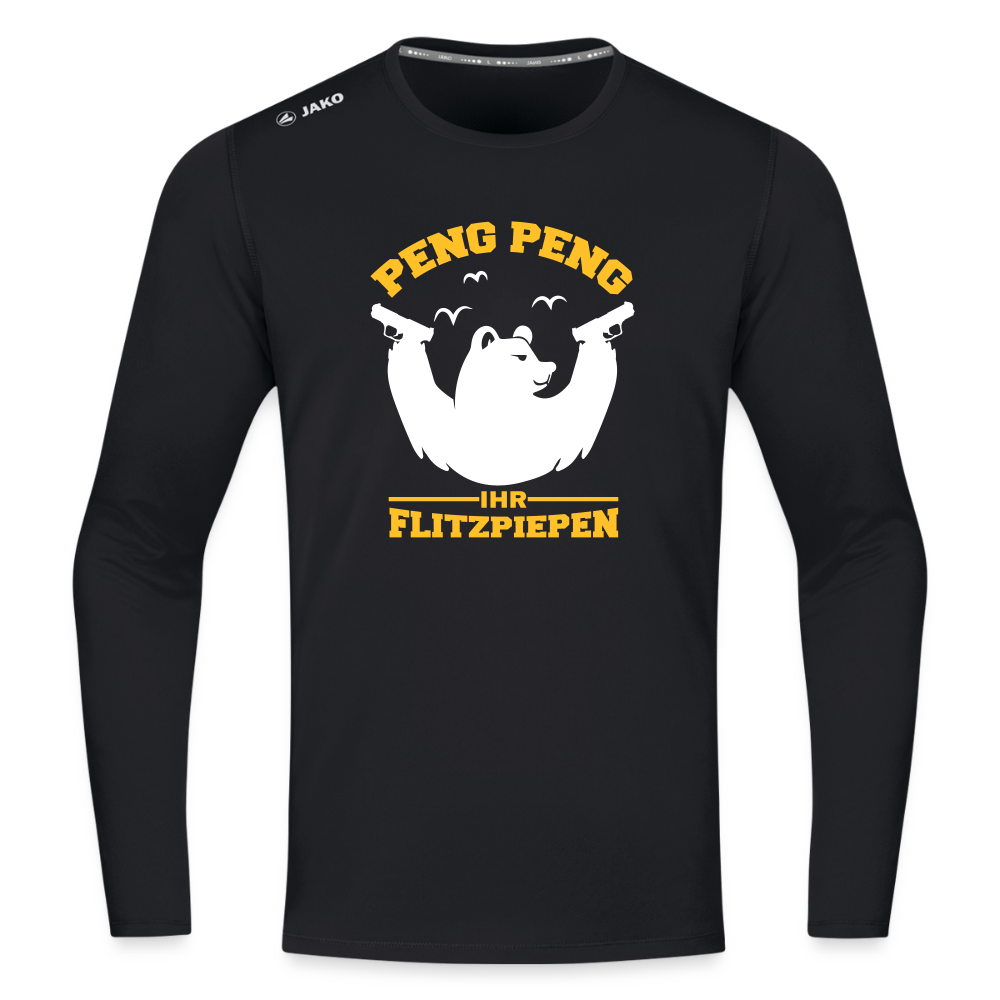 Peng Peng - Männer Sport Langamshirt - Schwarz