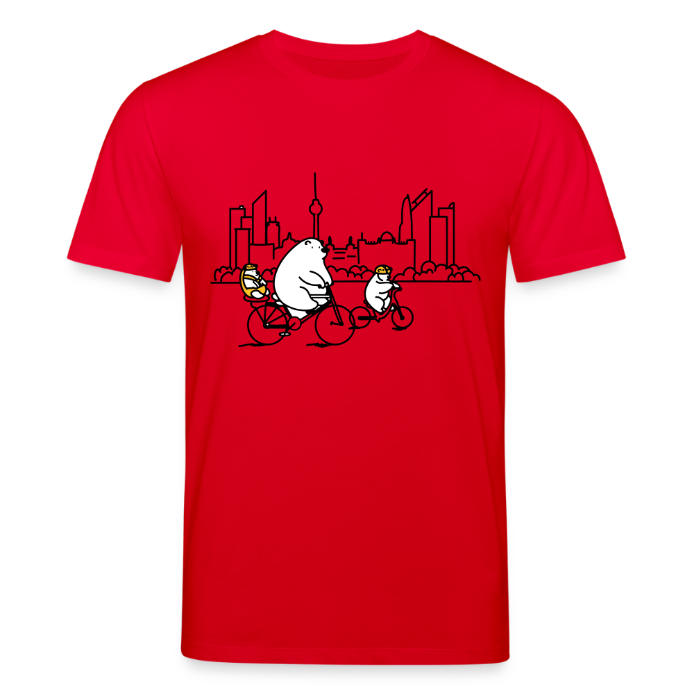 Fahrradtour Berlin - Unisex Bio T-Shirt - Rot