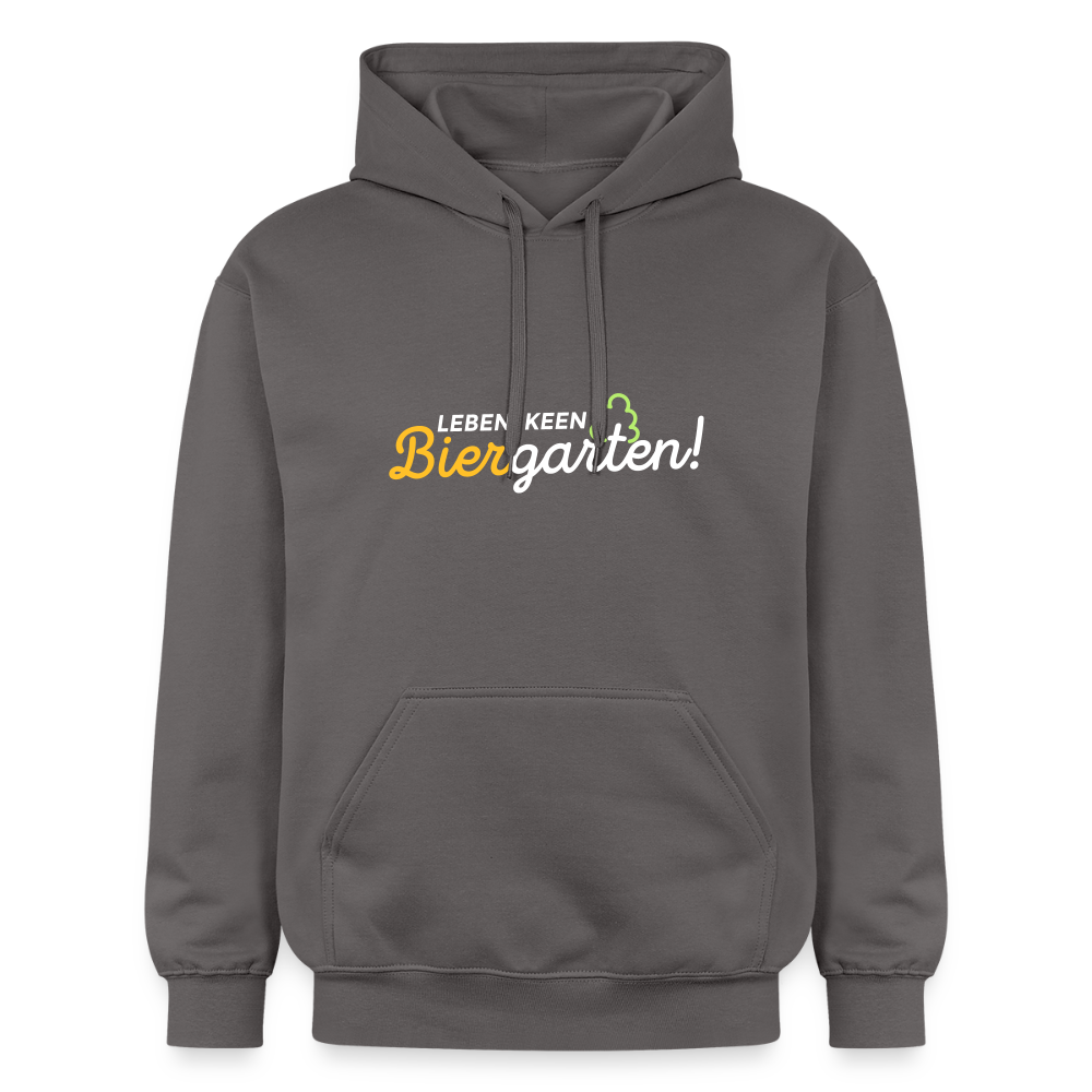 Leben, keen Biergarten! - Hoodie - Dunkelgrau