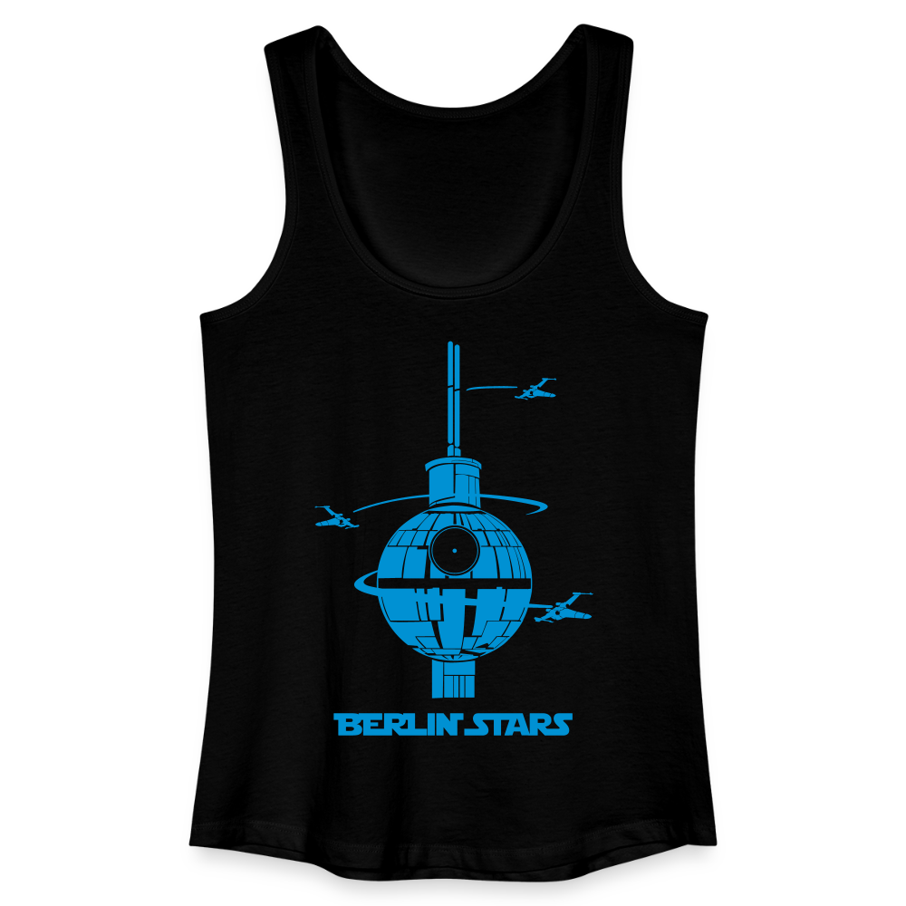 Berlin Stars - Blau - Frauen Bio Tank Top - Schwarz