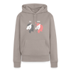 Berliner Einhorn - Frauen Premium Hoodie - Taupe