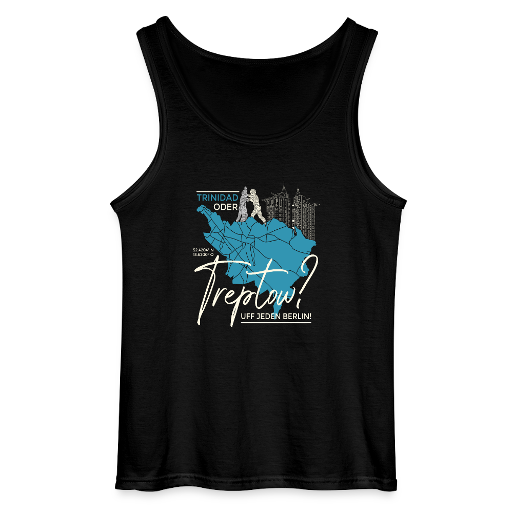 Trinidad oder Treptow - Männer Tank Top - Schwarz