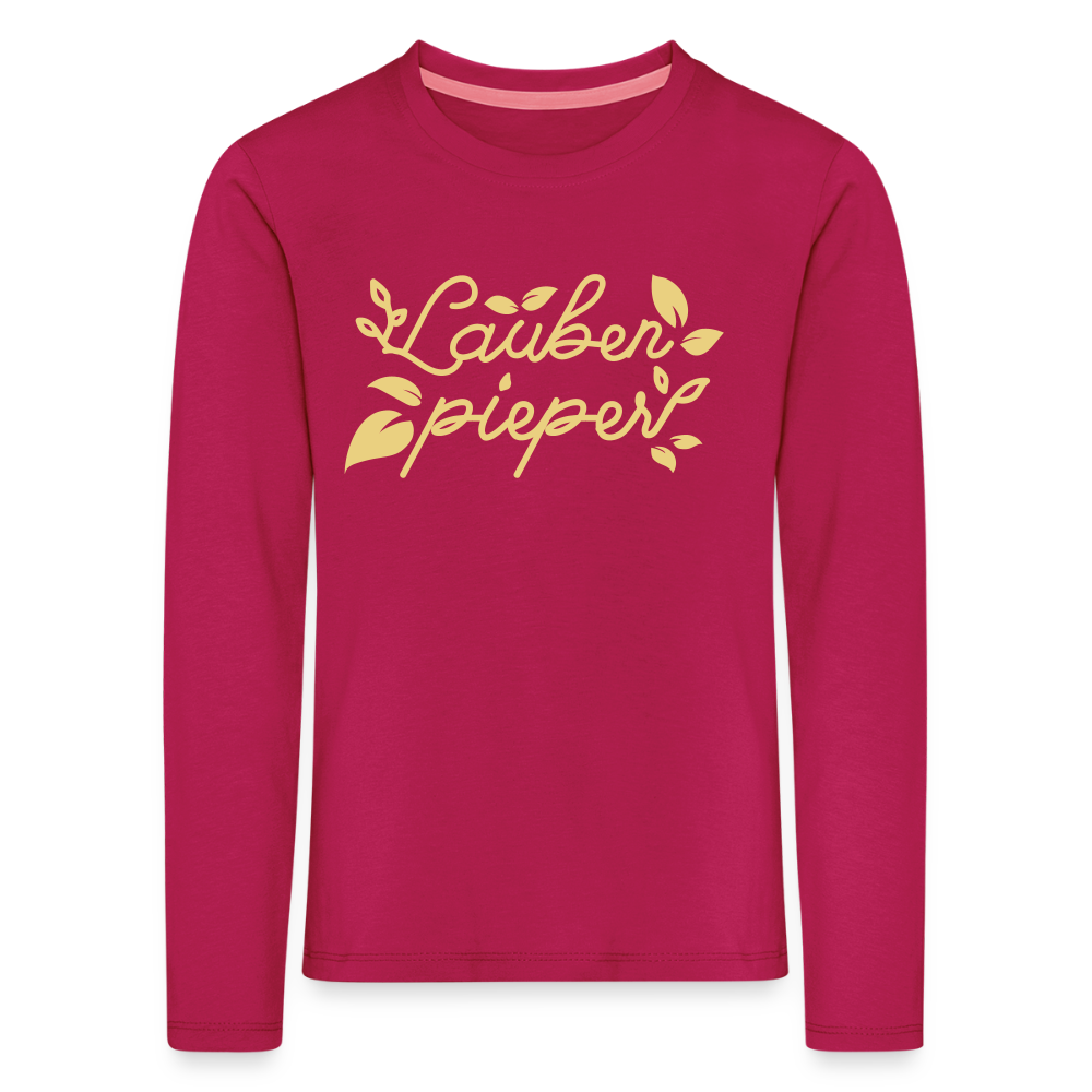 Lauben pieper - Kinder Langarmshirt - dunkles Pink