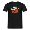 Sex, Drucks & Currywurst - Männer Premium T-Shirt - Schwarz