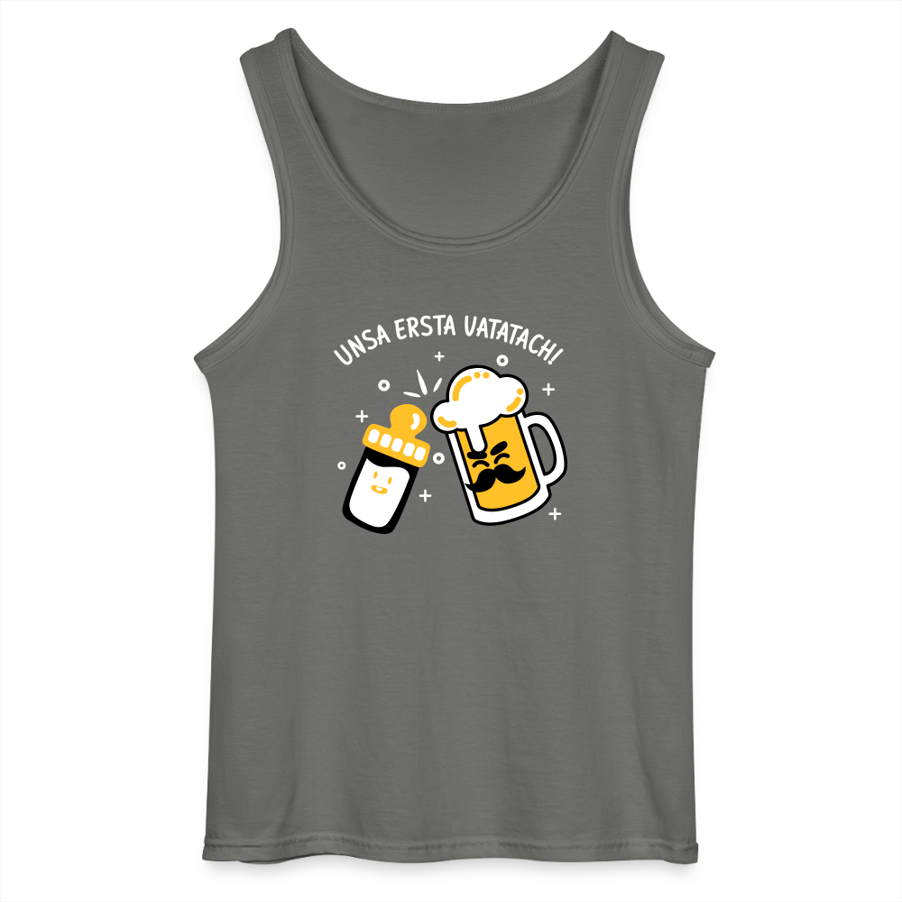 unsa ersta Vatatach! - Männer Tank Top - Anthrazit