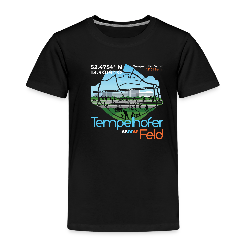 Tempelhofer Feld - Kinder Premium T-Shirt - Schwarz