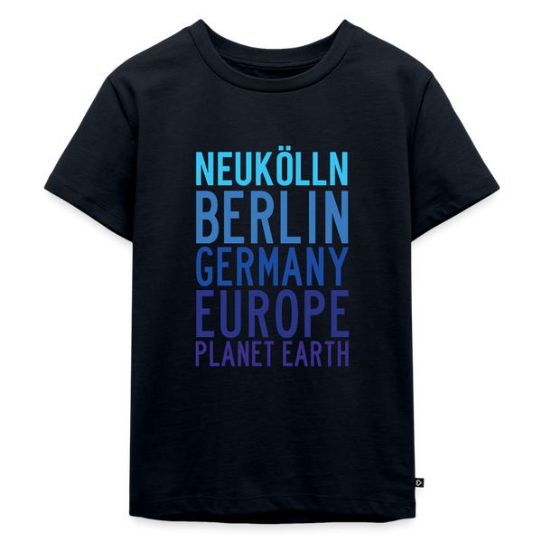 Neukölln Planet Earth - Kinder Premium T-Shirt - Navy
