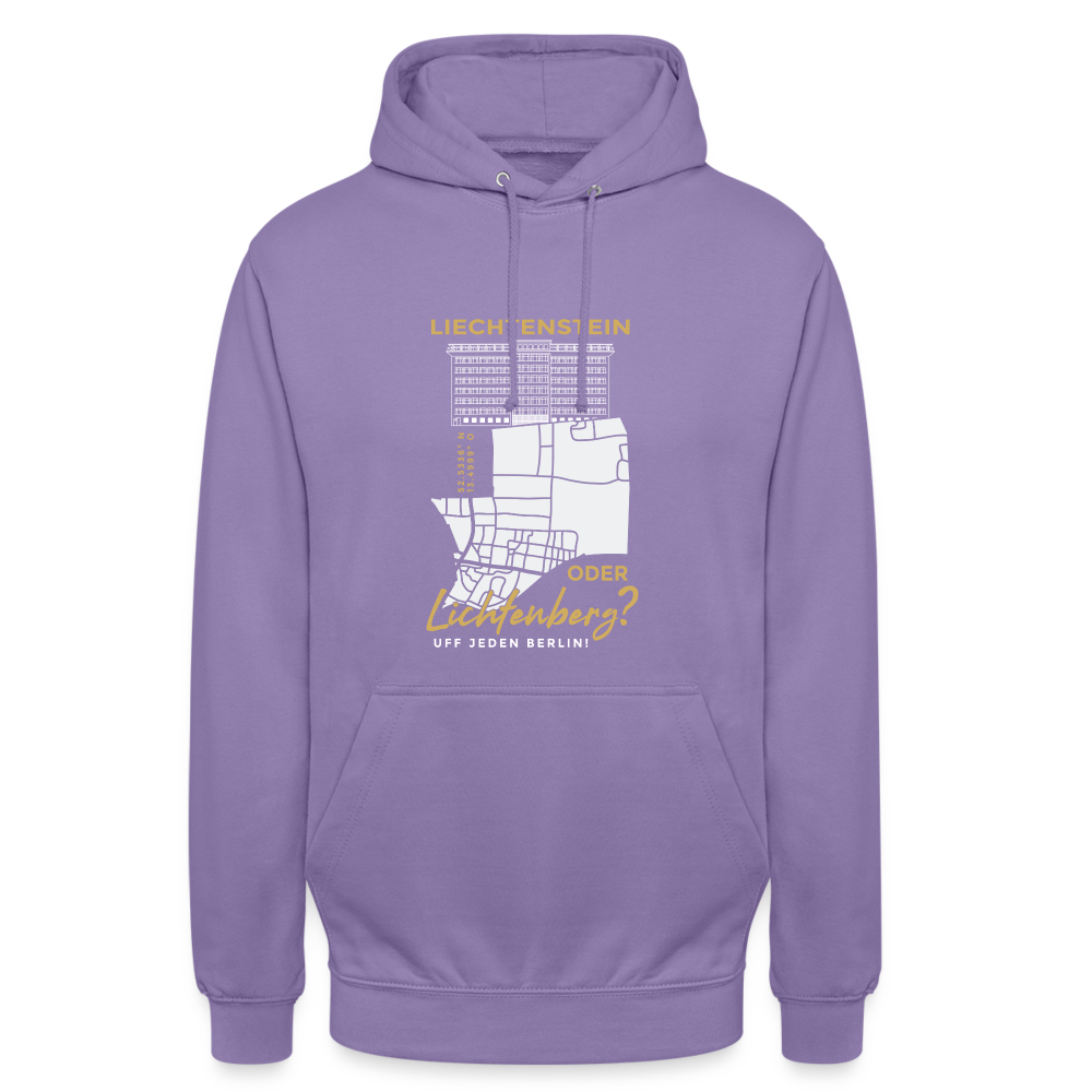 Liechtenstein oder Lichtenberg - Unisex Hoodie - Lavendel
