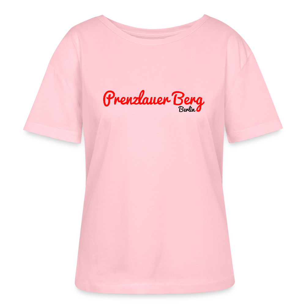 Prenzlauer Berg Berlin - Relaxed Rundhals Frauen Bio-T-Shirt - Hellrosa