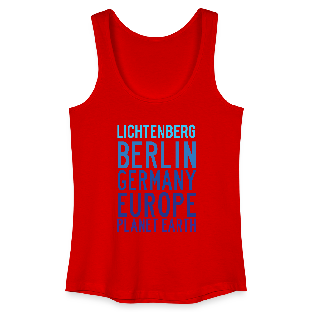 Lichtenberg Planet Earth - Frauen Bio Tank Top - Rot