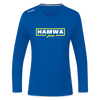 hamwa - Frauen Sport Langarmshirt - Royalblau