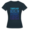 Tempelhof Planet Earth - Frauen Premium T-Shirt - Navy
