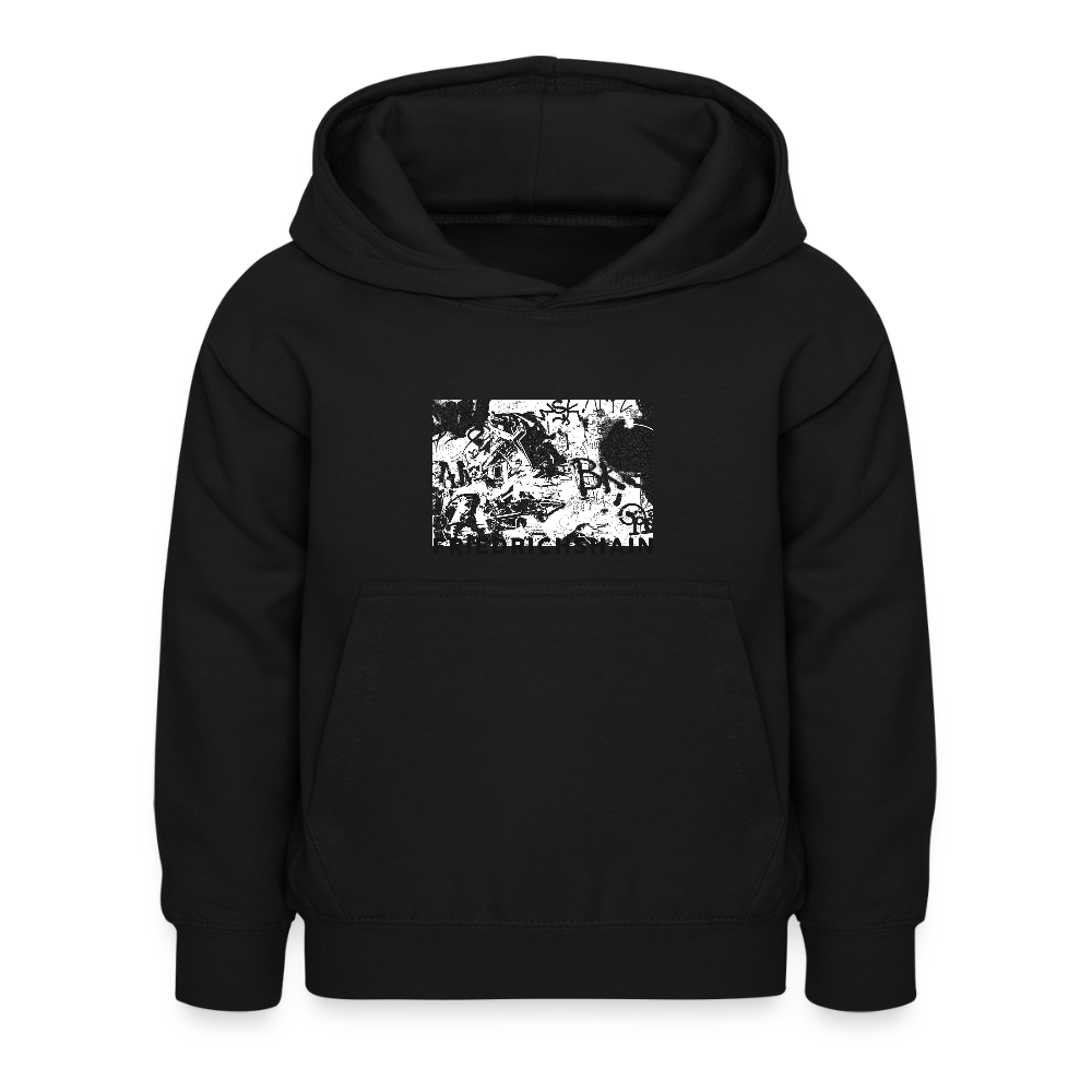 Friedrichshain Graffiti - Kinder Hoodie - Schwarz