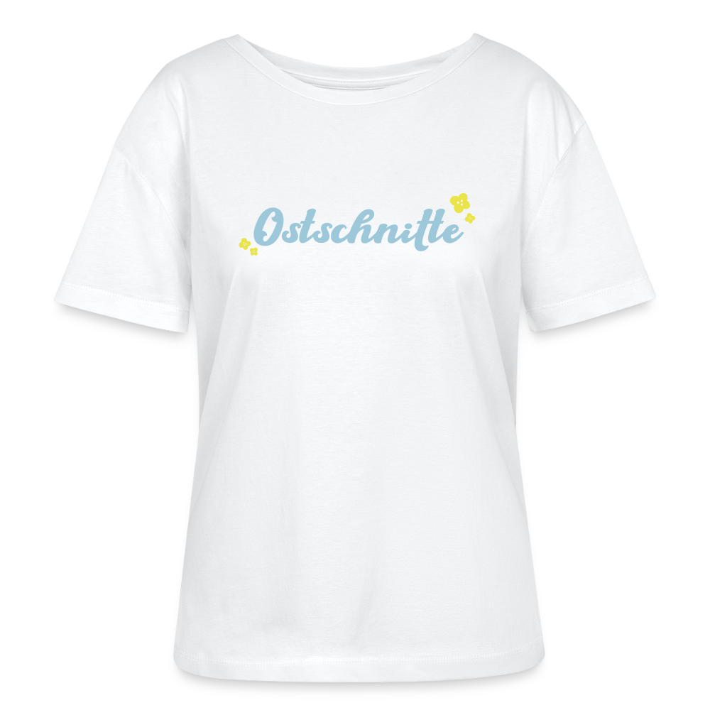 Ostschnitte - Relaxed Rundhals Frauen Bio-T-Shirt - Weiß