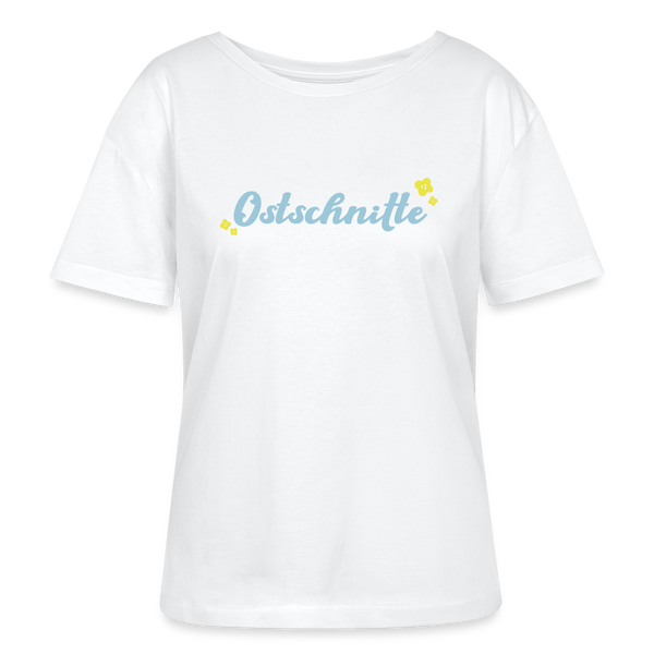 Ostschnitte - Relaxed Rundhals Frauen Bio-T-Shirt - Weiß